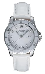 Wenger Women's 70381 Sport White Dial Leather Watch
