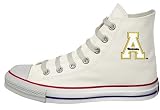 Converse Chuck Taylor All Star Hi Top Optical White Appalachian State University Logo Canvas