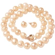 Pearl Freshwater Cultured Potato Pink Necklace 9.5-10.0mm 17