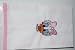 Embroidered Baby Bib - Daisy Trimmed in Pink
