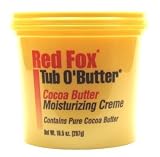 Red Fox Tub O'Butter Cocoa Butter 10.5 oz.