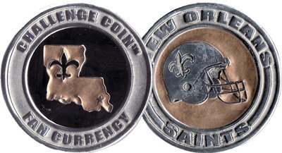 NFL New Orleans Saints Challenge Coin Poker Card Cover