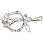 Finished Crystal Rose Outlinees Brooches & Pins