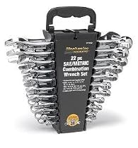 Wilmar W1069 22-Piece SAE/Metric Polished Combo Wrench Set