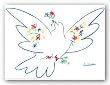 Dove with Flowers by Pablo Picasso 30"x24" Art Print Poster