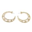 Earrings With 2.80ctw Cubic zirconia Beautifully Designed in 14K/925 Gold plated Silver. Total item weight 8.0g Length 36mm