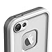 LifeProof FRE iPhone 5 Waterproof Case - Retail Packaging - WHITE/GREY