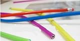 Flexible Bendable NEON GLITTER Bendy Pencils - Pack of 6