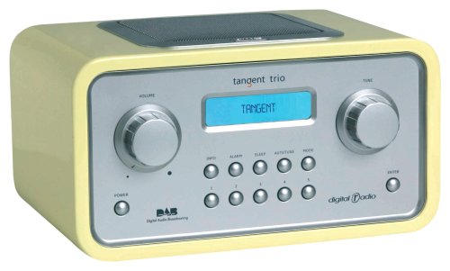 Childrens Toyshop  Electronics : Tangent 11163 TRIO yellow high gloss Dab Radio with alarm clock