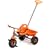 Hudora 10245 - Dreirad SX-1, Eva Reifen 8,5 Zoll, Schubstange, grau / orange
