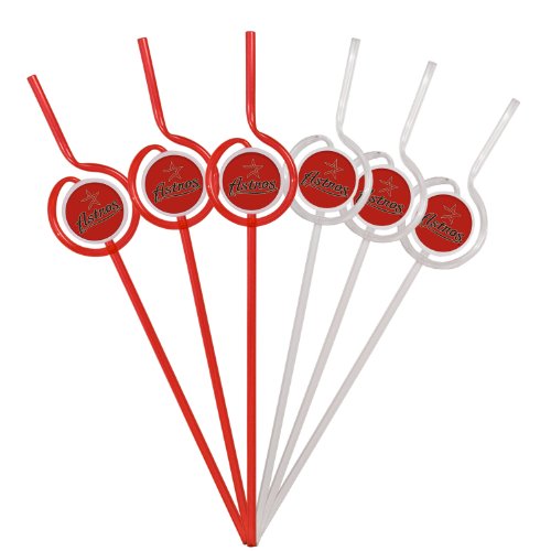 MLB Houston Astros Six Pack Team Sip Sport Straws