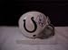 Peyton Manning Hand Signed Autographed Indianapolis Colts Football Mini Helmet w/ Photo of Signing