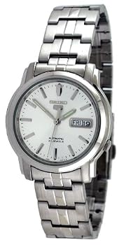 Seiko 5 #SNKK65 Men's Stainless Steel Silver Dial Self Winding Automatic Watch