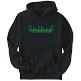 Hoodie Mens Black  Math Rock - equalizer  Music