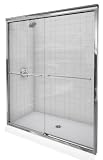 KOHLER K-702207-L-SHP Fluence 3/8-Inch Thick Glass Bypass Shower Door, Bright Polished Silver