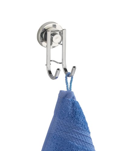 Wenko 17800100 Wandhaken Bovino Power-Loc - Befestigen ohne Bohren, Doppelhaken, Easy Hang Preisvergleich