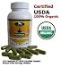 Organic Moringa Leaves 120 Veg Capsules 380 mg. *** USDA Certified Organic *** 100% Natural Herbal Dietary Suppliment. US FDA Registered Facililty. Kosher Certified Vegetarian Capsule.