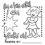 Color Your Own T - Shirt ! I &acute; m a Big Girl - B000H52FB0