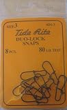 Tide Rite Duo-Lock Snaps - 8 pcs. 80 lb Test