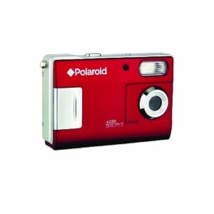 Polaroid CAA-330RC 3.0 MP Digital Camera with 1.3 inch LCD (Red)
