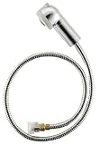 三栄水栓 【キッチン用混合栓のシャワーヘッドとラセンホースのセット】 ラセンホース組品 K8760JV-C用 シルバー1.1m S5-2MMH-1.1
