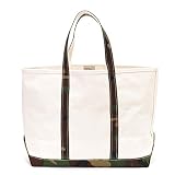(エルエルビーン)L.L.Bean LLBean LLビーン キャンバストートバッグ BOAT AND TOTE (L) ボートアンドトート ラージ) 112637 Green Camo [並行輸入品]