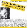 Orff: Schulwerk, Vol.3 - Piano Works [IMPORT]