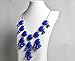 Bubble Necklace, Statement Necklace, Bubble Jewelry (Fn0508-Blue)