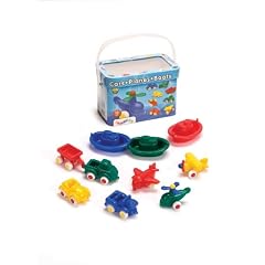 Viking Toys 42110 - 10 Autos, Flugzeuge, Boote in Henkel-Box