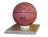 Michael Jordan Chicago Bulls Autographed Basketball with Floor Piece