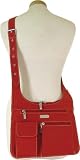 Baggallini City Bagg Crinkle Tomato Red Mango ~ Sleek comfortable and easy access
