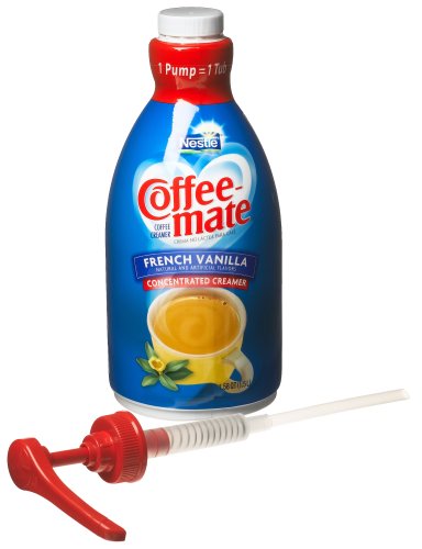 Coffee-Mate French Vanilla Creamer (concentrated) with Pump, 50.7-Ounce Units (Pack of 2)