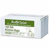Convenience Pack Trash Bags, Tall Kitchen, .8MM, 13 Gal, 24x31, White, 150/Box WBIRNW1K150V