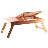 Pure Bamboo Laptop Computer Desk & Serving Bed Tray