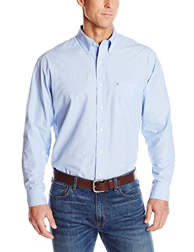 IZOD Men's Big and Tall Long Sleeve Essential Solid Shirt, American Dream, XX-Large/Tall