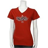 adidas Nebraska Cornhuskers Red Ladies Classic Logo T-shirt