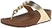 FitFlop Women's Petra, Pale Gold, 8 M US