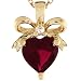 14k Gold 0.025cttw Diamond Birthstone Pendant