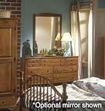 Crawford Furniture Shaker Chestnut Triple Dresser with Optional Mirror