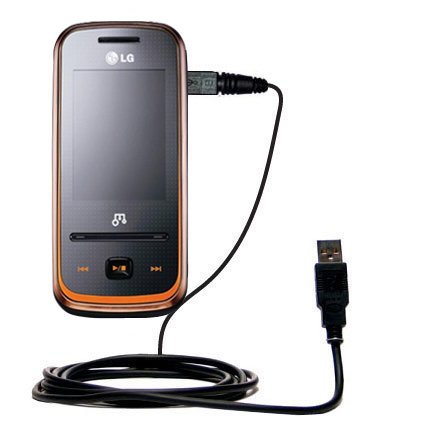 Classic Straight USB Cable for the LG Andante with Power Hot Sync and Charge capabilities - uses Gomadic TipExchange Technology