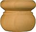 Sapelo Round Bun Foot in Hard Maple - Dimensions: 3 x 3 3/8 inches