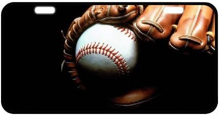 New Arrival! Baseball Theme Strong And Durable Aluminum Car License Plate 11.8" x 6.1"