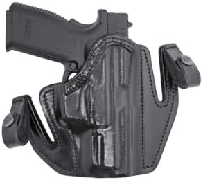 Front Line Tuckable Open Top Leather Holster (Black), Caracal, Left Hand