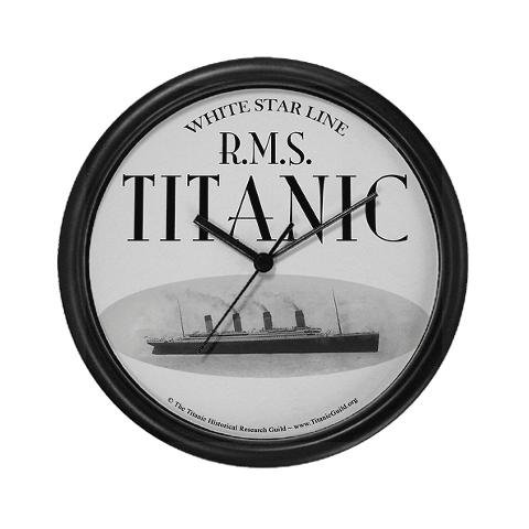 Titanic Ship Image Band Wall Clock by CafePress