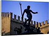 Nettuno (Neptune) statue - 20 Inch Canvas Print (51 cm) by Robert Harding