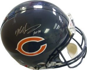 Mike Singletary signed Chicago Bears Full Size Full Size Replica Helmet HOF 98