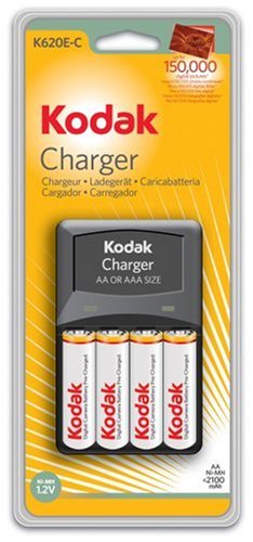 Kodak K 620 E-C Ladegerät inkl. KAAR DC Ni-MH Akkus 2100mAh 4er Pack