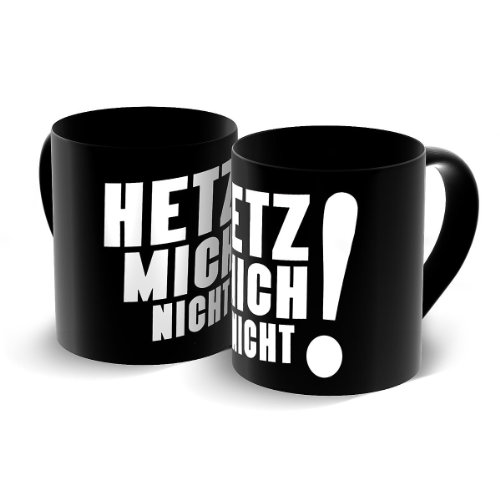 Produkt-Bild: 112136000 Hetz Mich Nicht! Ta&szlig;e,Schwarz