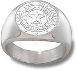 Texas A&M Aggies Solid Sterling Silver Seal Ring Size 10 1/2