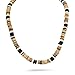 Fashion Necklace Coconut Bread Beads Surfer Beach Surf Hand Crafted 18